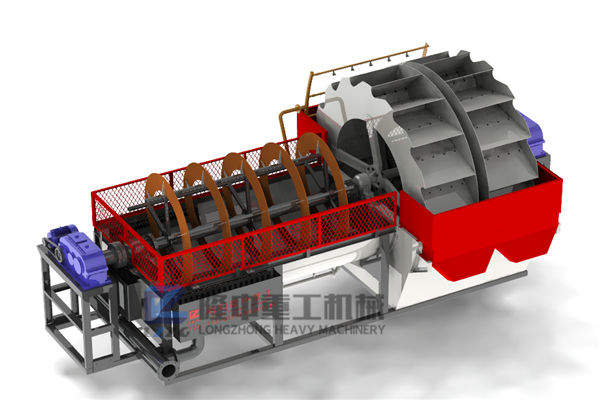 高顏值g效率低污染的隆中洗砂螺旋回收機